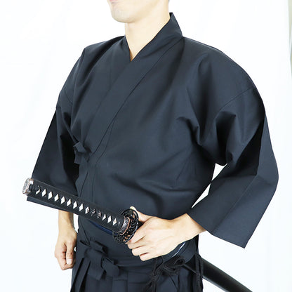 Iaido gi with Okumi, Top and Bottom Set (Straight Sleeved and Hakama), Limited Quantity, Iaido Training Uniform